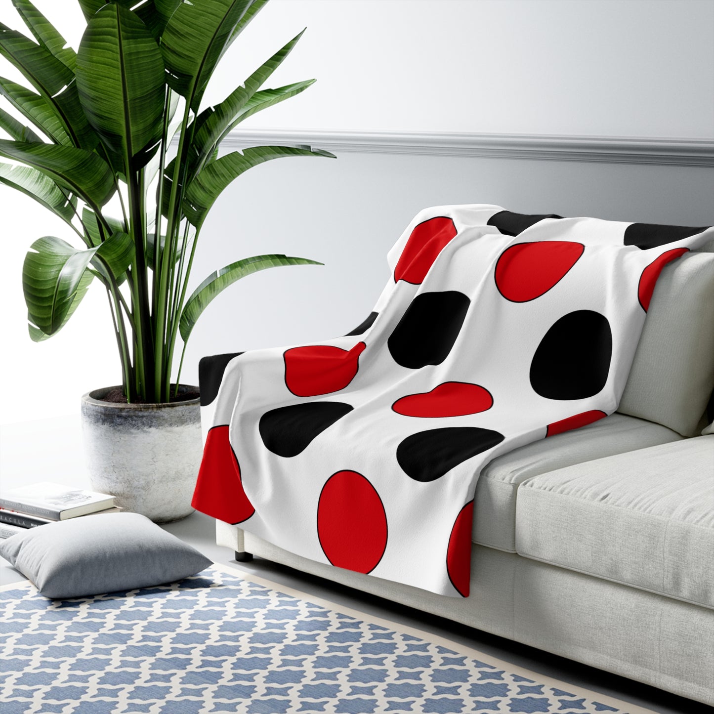 Gibraltar Retro Polka Dots Blanket Throw