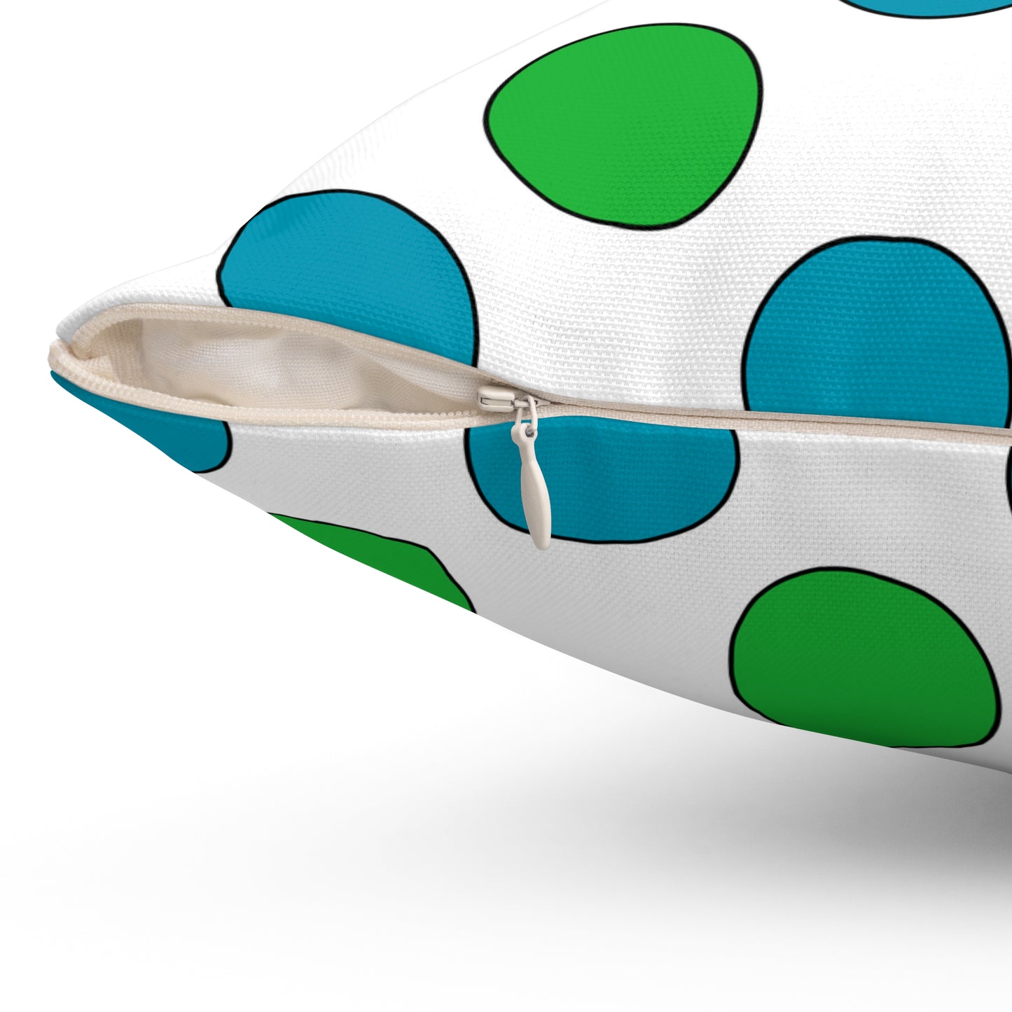 Uzbekistan Retro Polka Dots Cushion Pillow