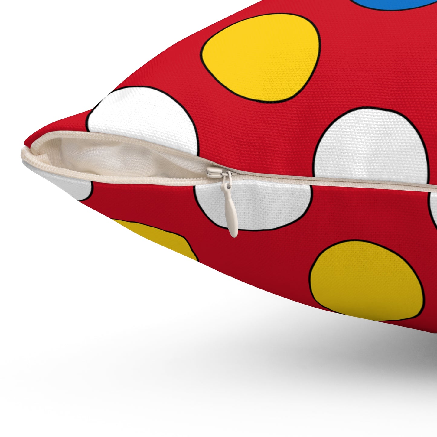 Antigua And Barbuda Retro Polka Dots Cushion Pillow