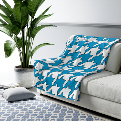 Galicia Retro Houndstooth Blanket Throw