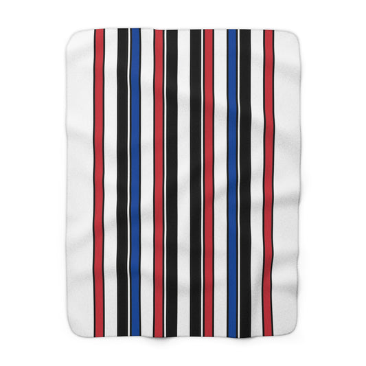 Republic Of Korea Retro Stripes Blanket Throw