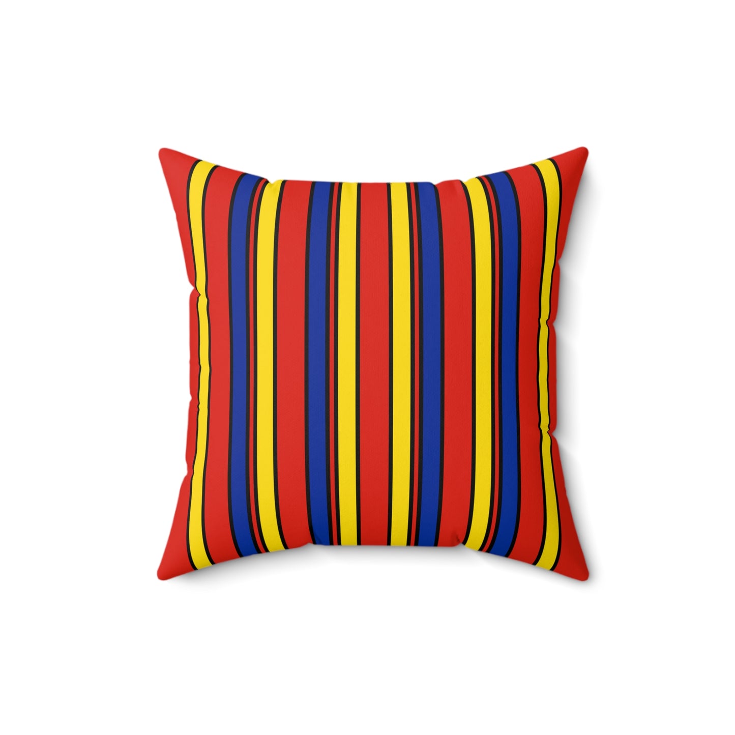 Romania Retro Stripes Cushion Pillow