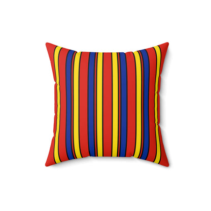 Romania Retro Stripes Cushion Pillow