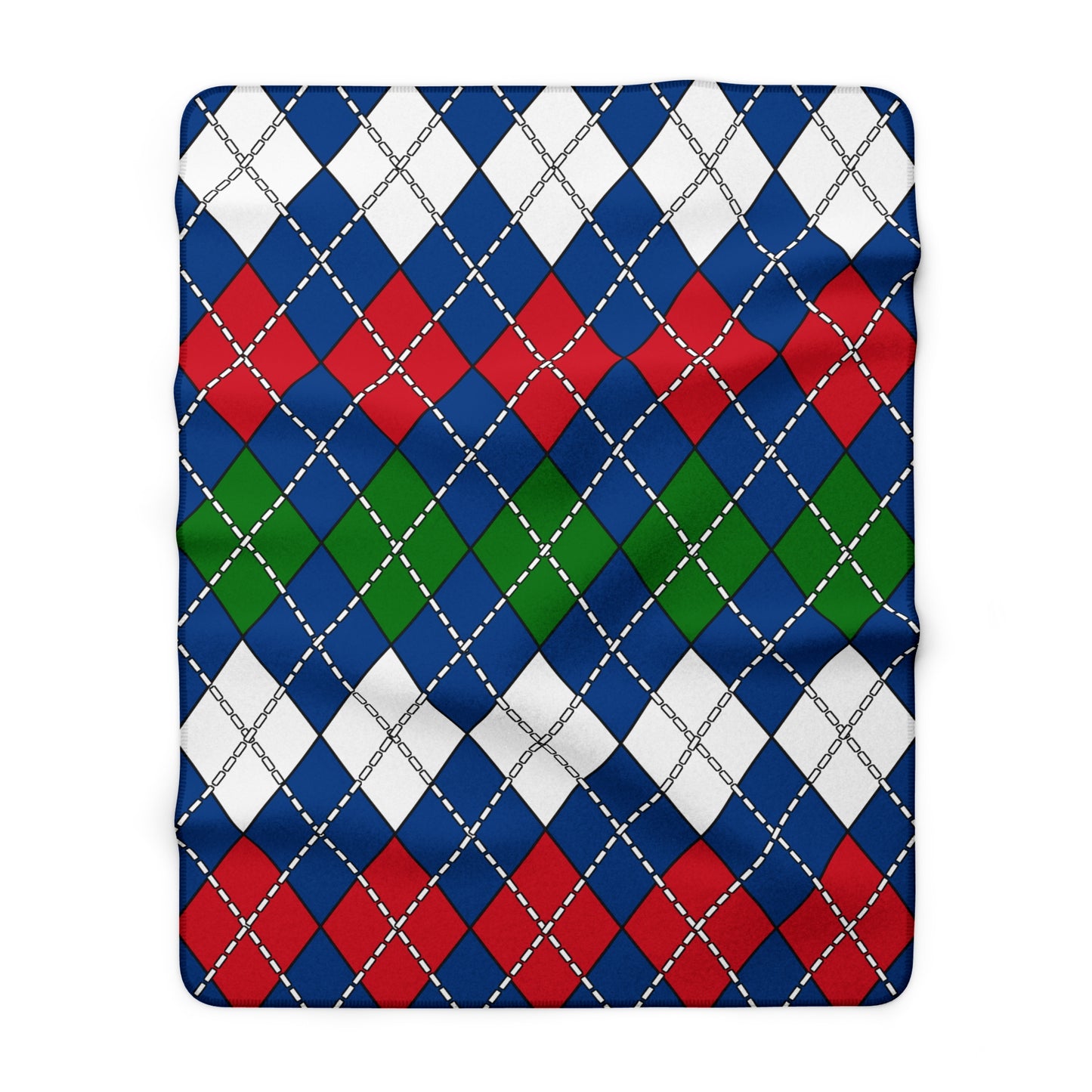 Belize Retro Argyle Blanket Throw