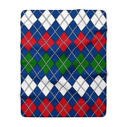 Belize Retro Argyle Blanket Throw
