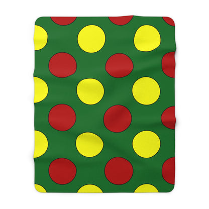 Senegal Retro Polka Dots Blanket Throw