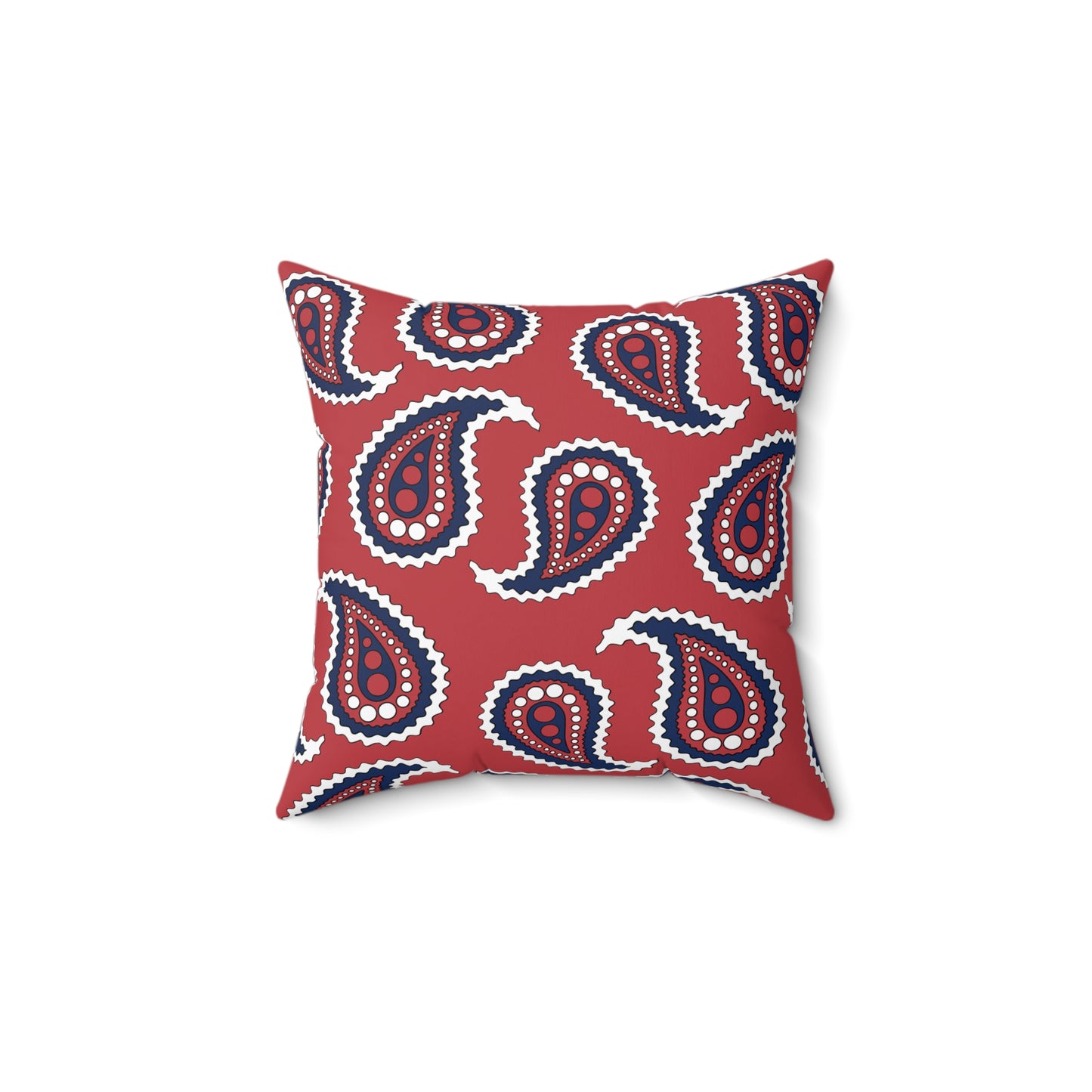United States of America (USA) Retro Paisley Cushion Pillow