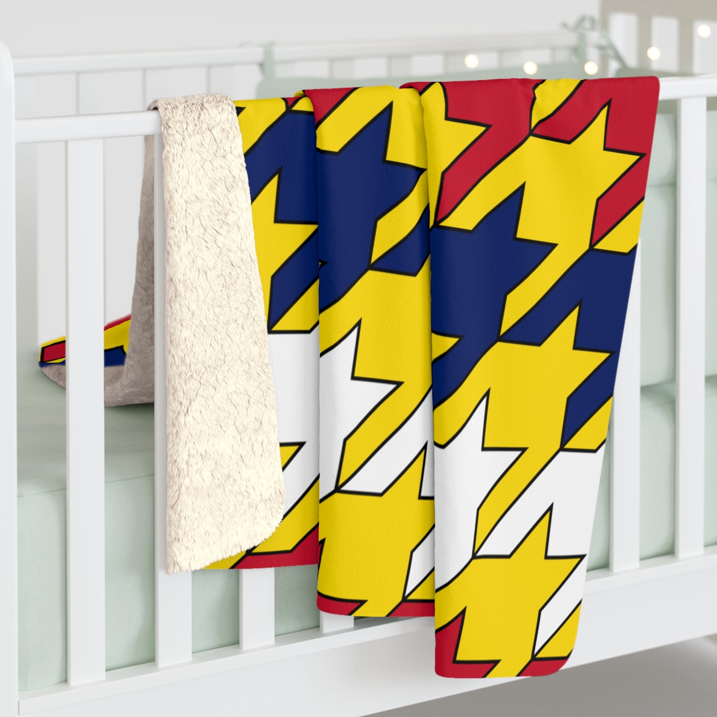 Niue Retro Houndstooth Blanket Throw