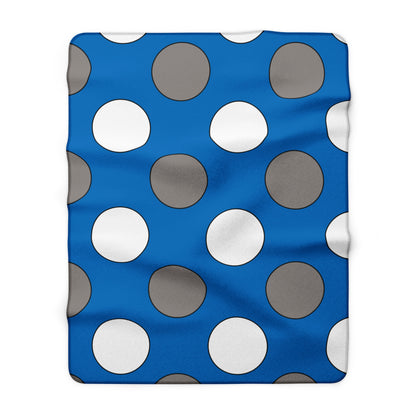 Northern Mariana Islands Retro Polka Dots Blanket Throw