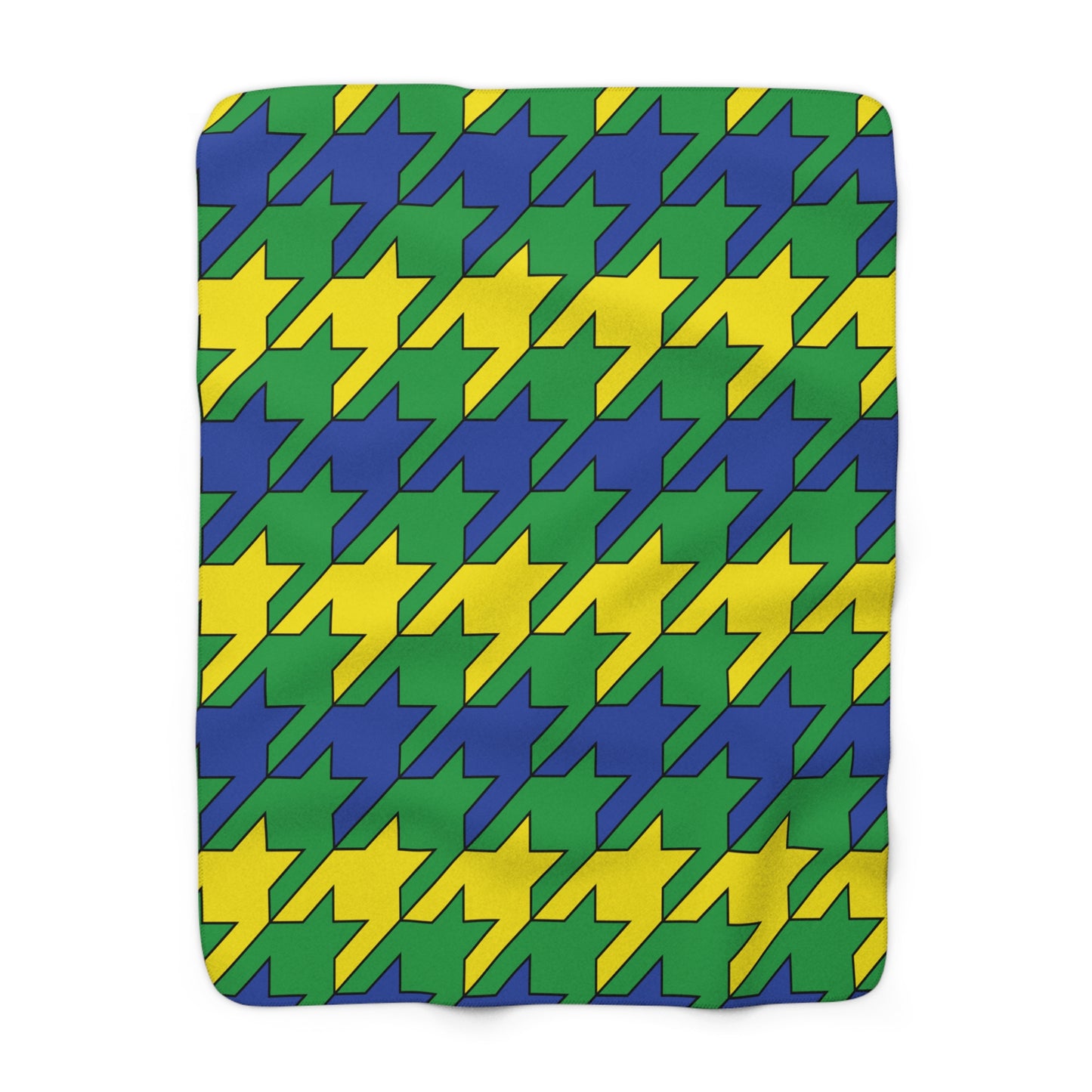 Brazil Retro Houndstooth Blanket Throw