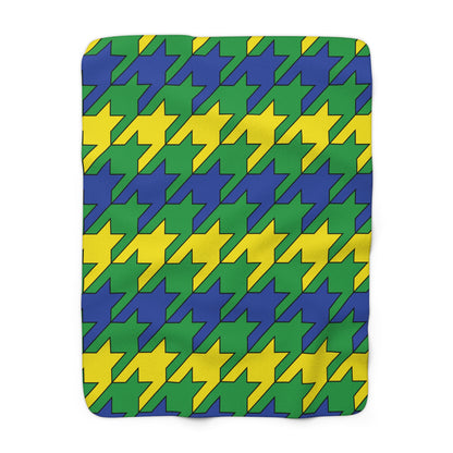 Brazil Retro Houndstooth Blanket Throw