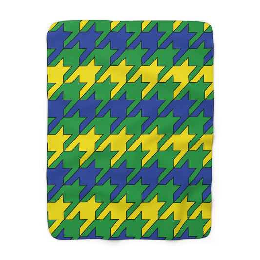 Brazil Retro Houndstooth Blanket Throw