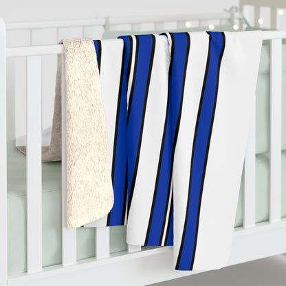Uruguay Retro Stripes Blanket Throw