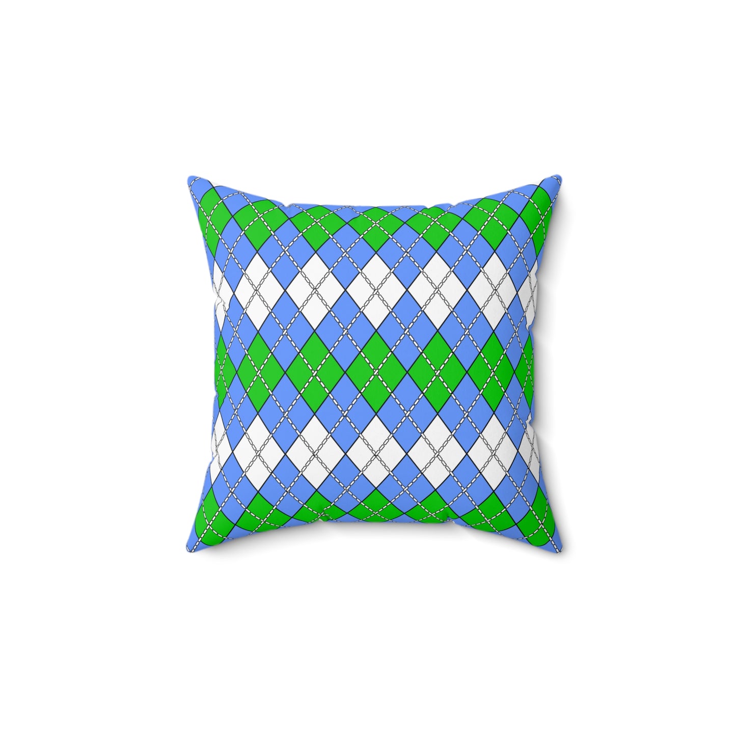 Djibouti Retro Argyle Cushion Pillow