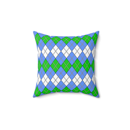 Djibouti Retro Argyle Cushion Pillow