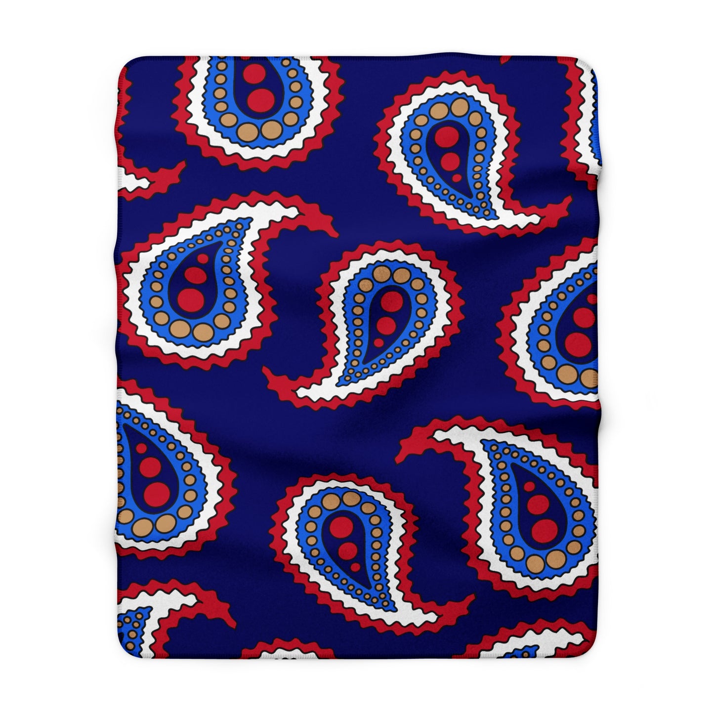 Tristan Da Cunha Retro Paisley Blanket Throw