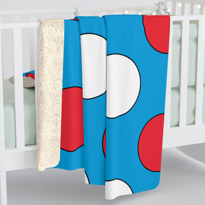 Luxembourg Retro Polka Dots Blanket Throw