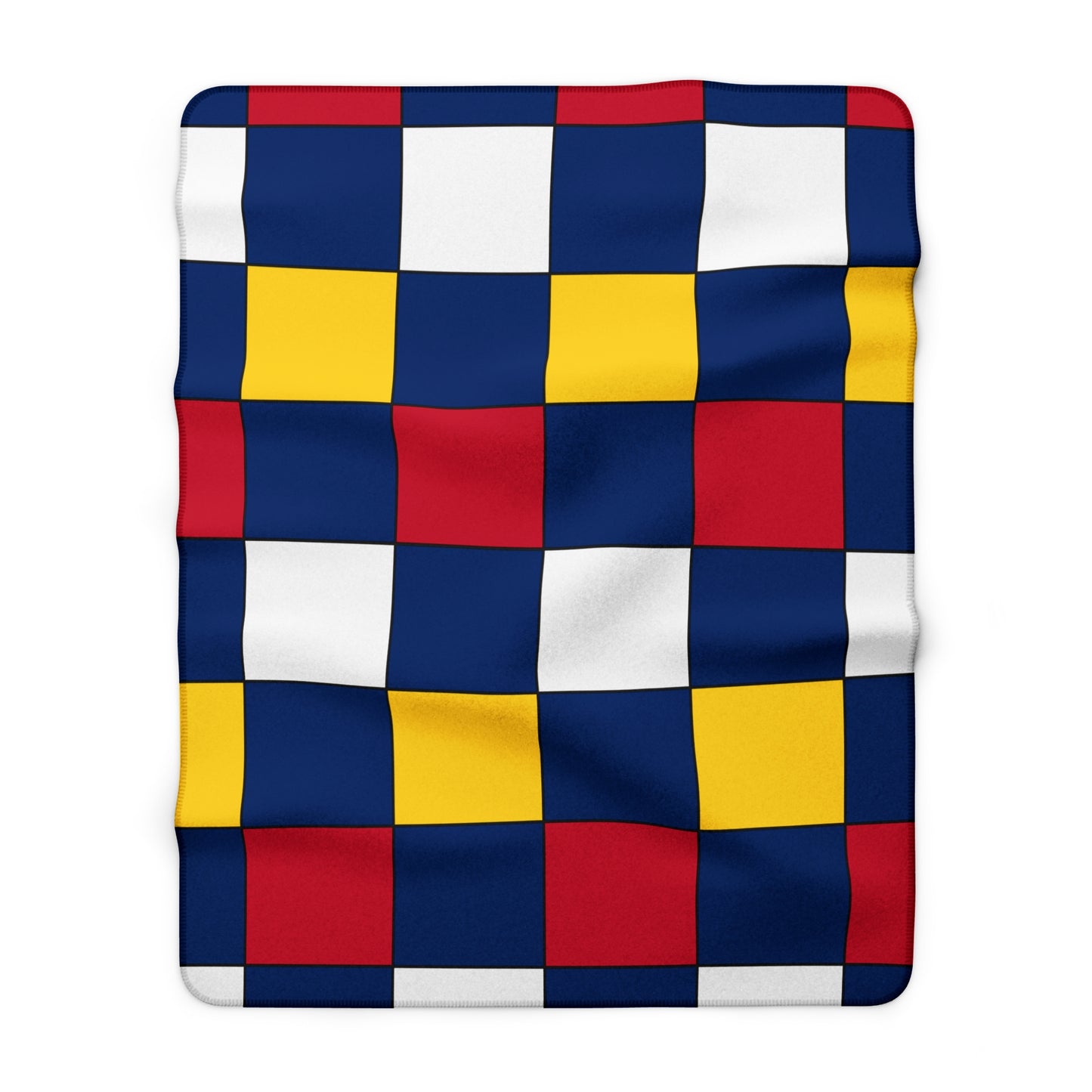Turks And Caicos Islands Retro Check Blanket Throw