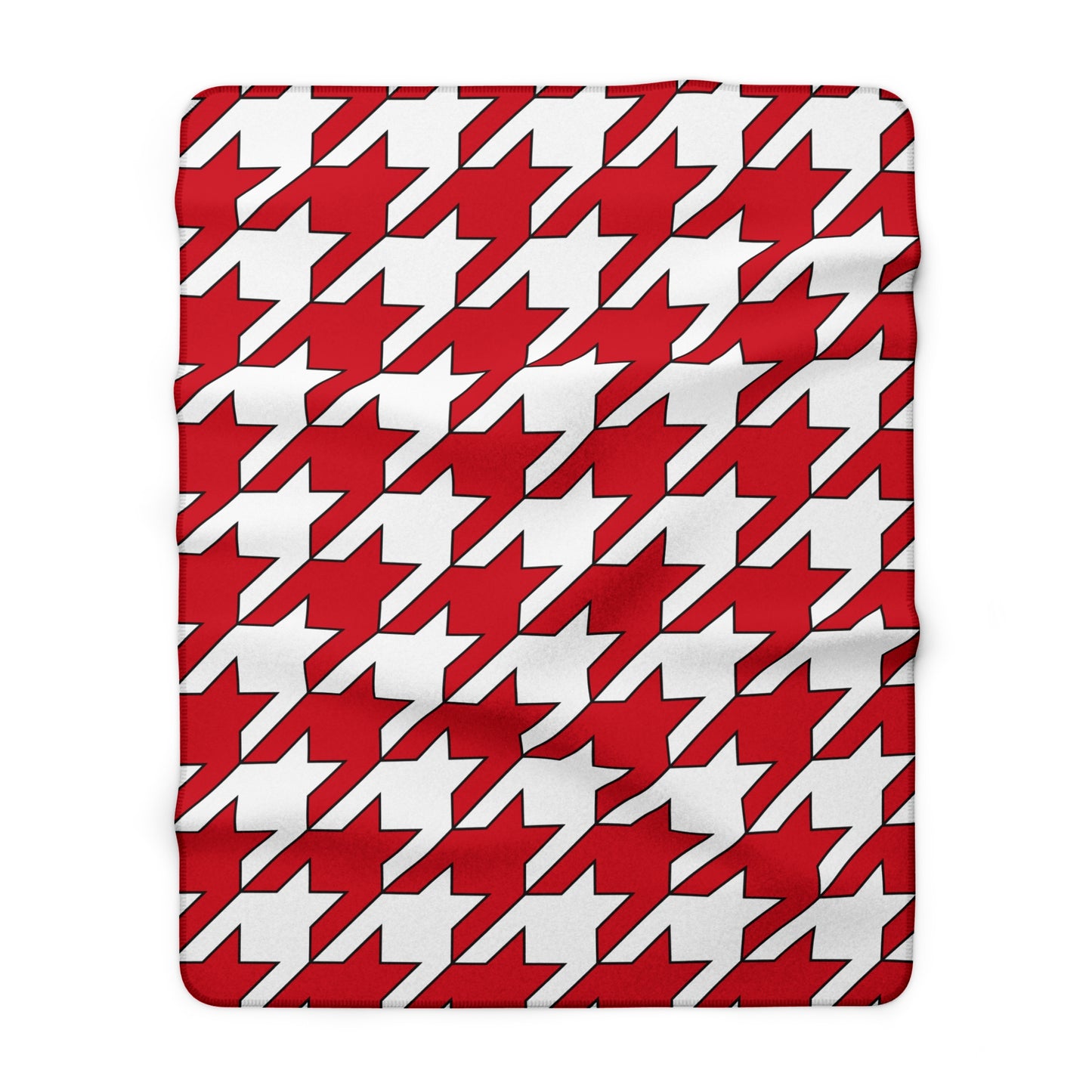 England Retro Houndstooth Blanket Throw