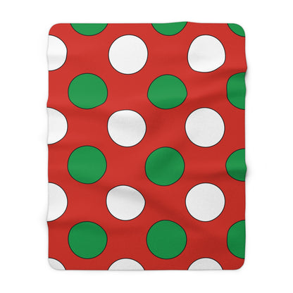 Pais Vasco Retro Polka Dots Blanket Throw