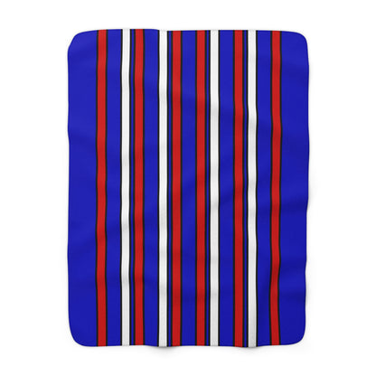 Slovenia Retro Stripes Blanket Throw