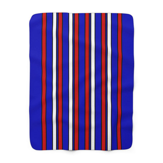 Slovenia Retro Stripes Blanket Throw