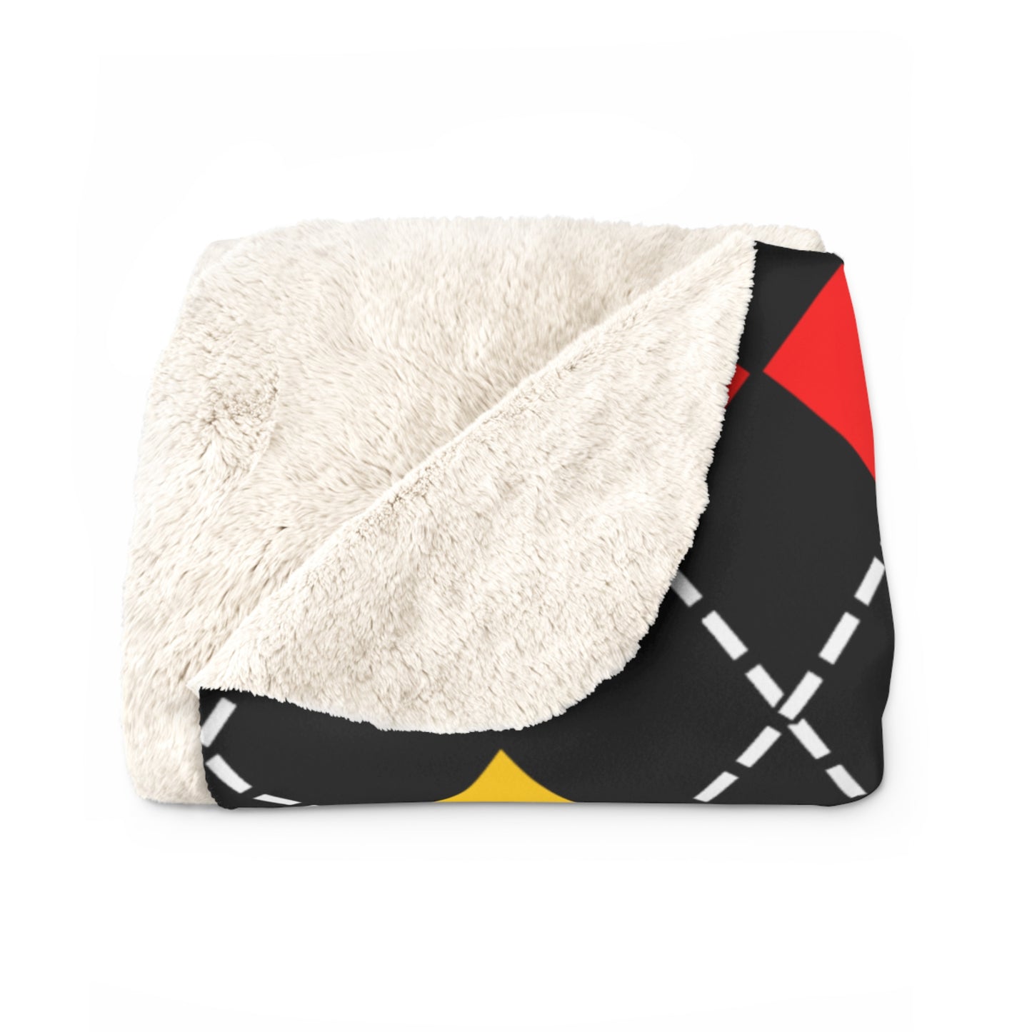 Germany Retro Argyle Blanket Throw