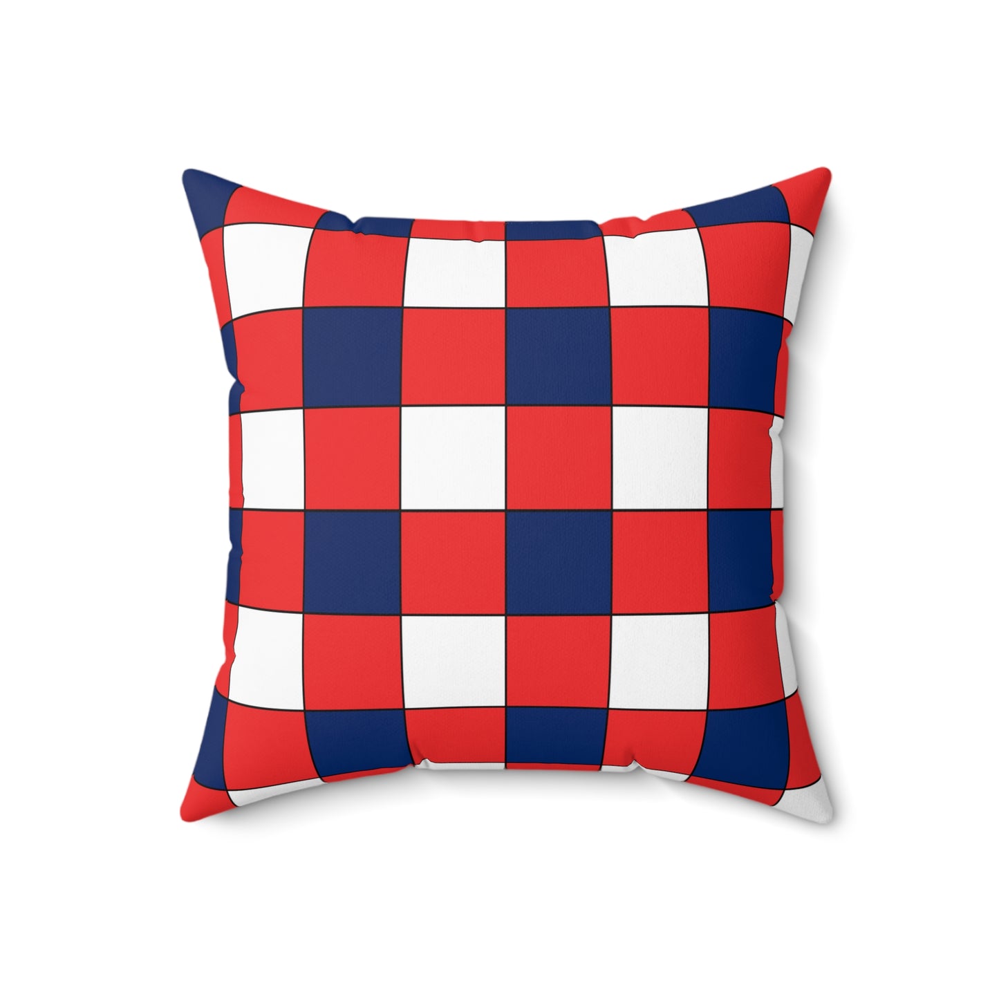 Svalbard And Jan Mayen Retro Check Cushion Pillow