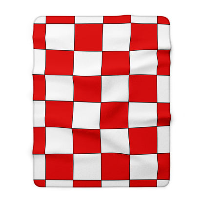 Singapore Retro Check Blanket Throw