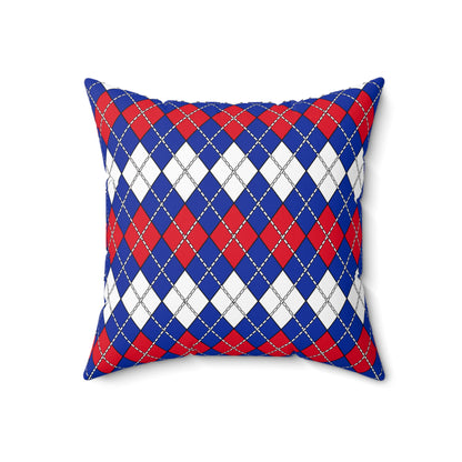 Cambodia Retro Argyle Cushion Pillow