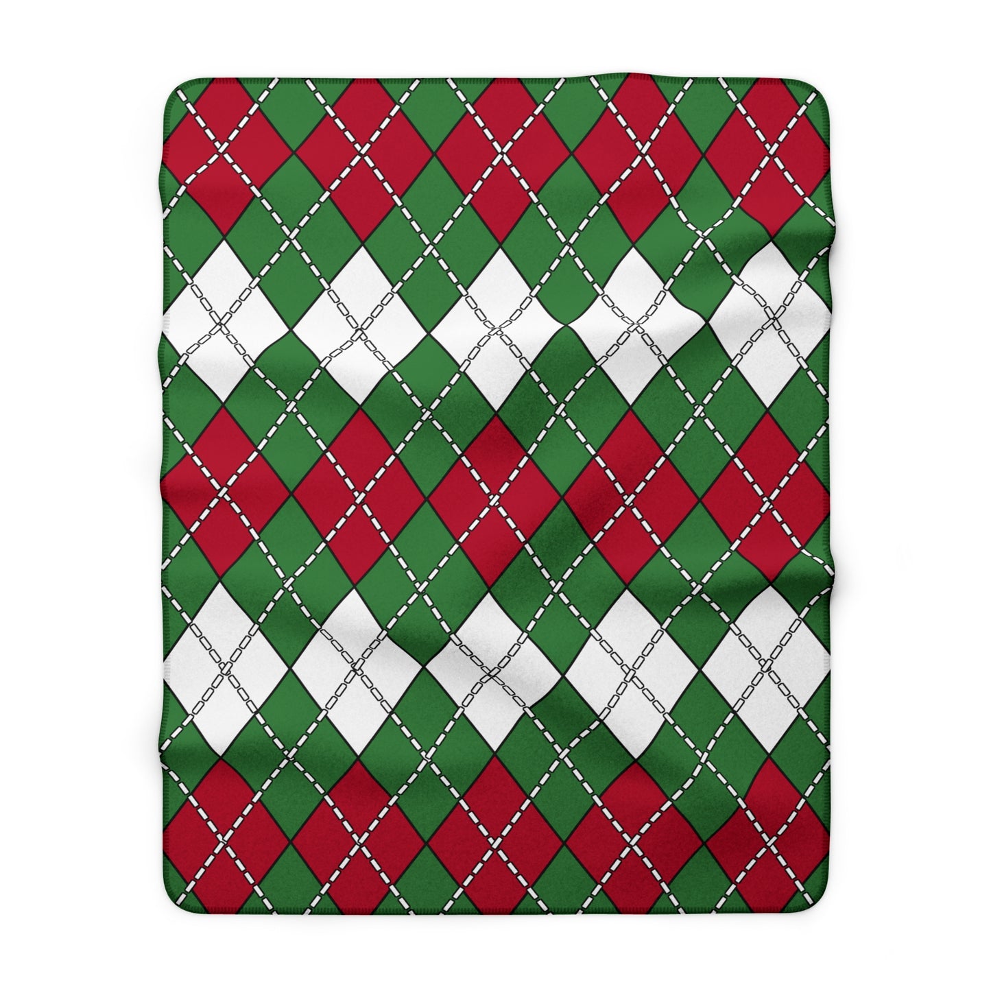 Suriname Retro Argyle Blanket Throw