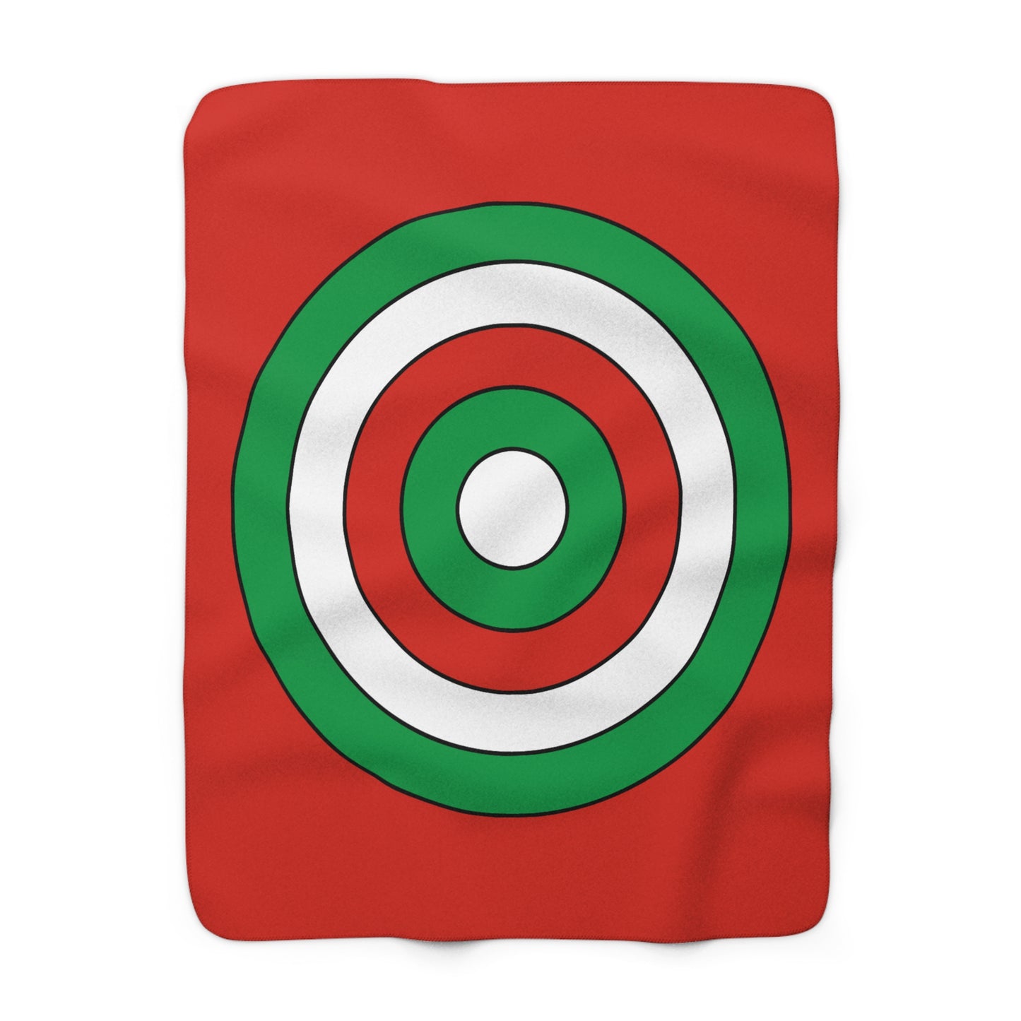Pais Vasco Retro Target Blanket Throw