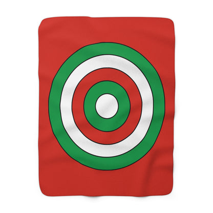 Pais Vasco Retro Target Blanket Throw