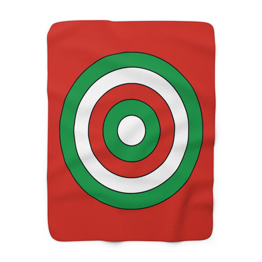 Pais Vasco Retro Target Blanket Throw