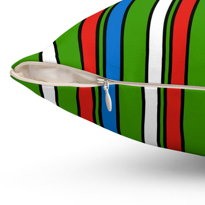 Equatorial Guinea Retro Stripes Cushion Pillow