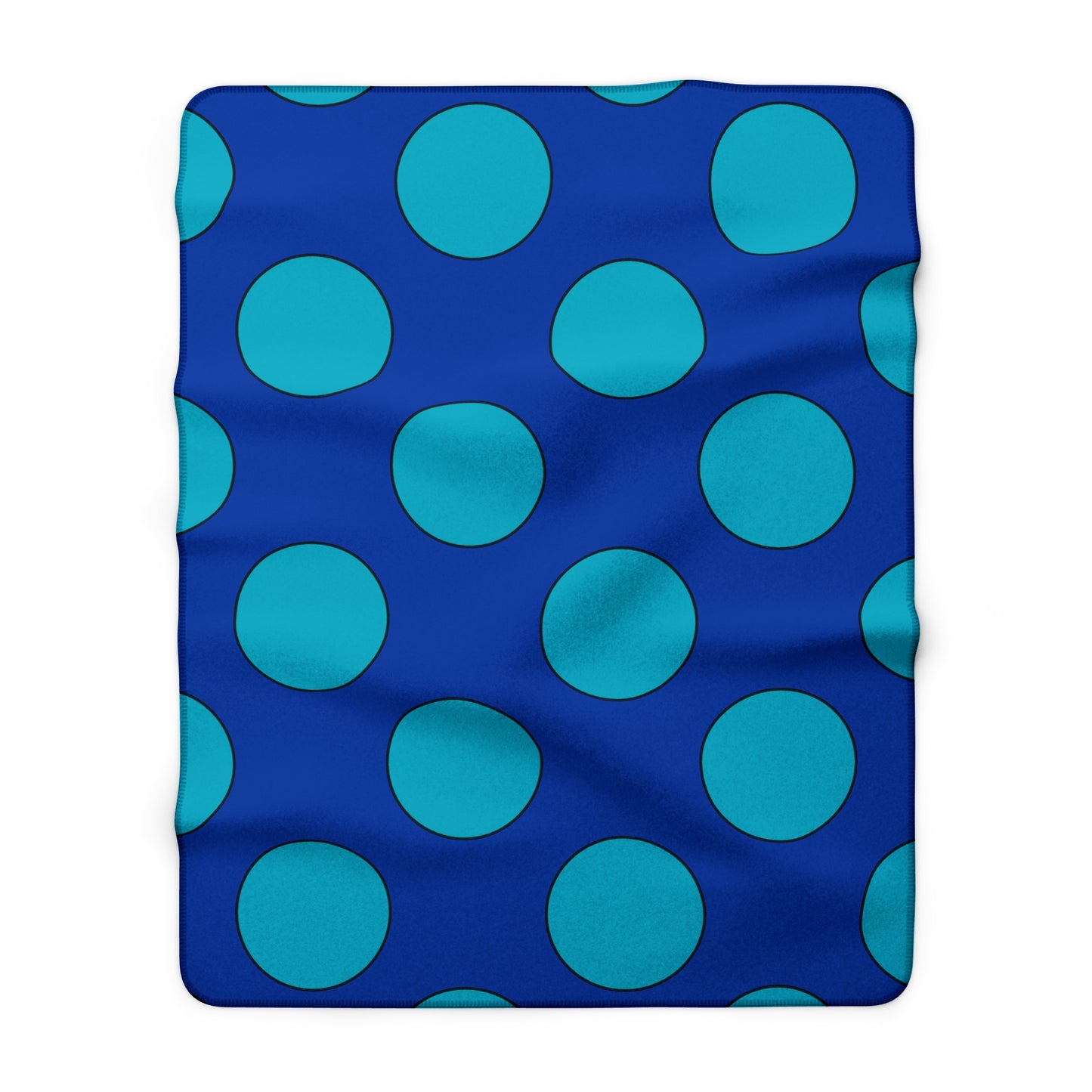 Pacific Islands Retro Polka Dots Blanket Throw