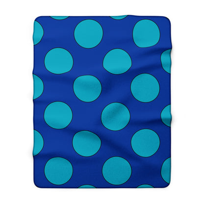 Pacific Islands Retro Polka Dots Blanket Throw