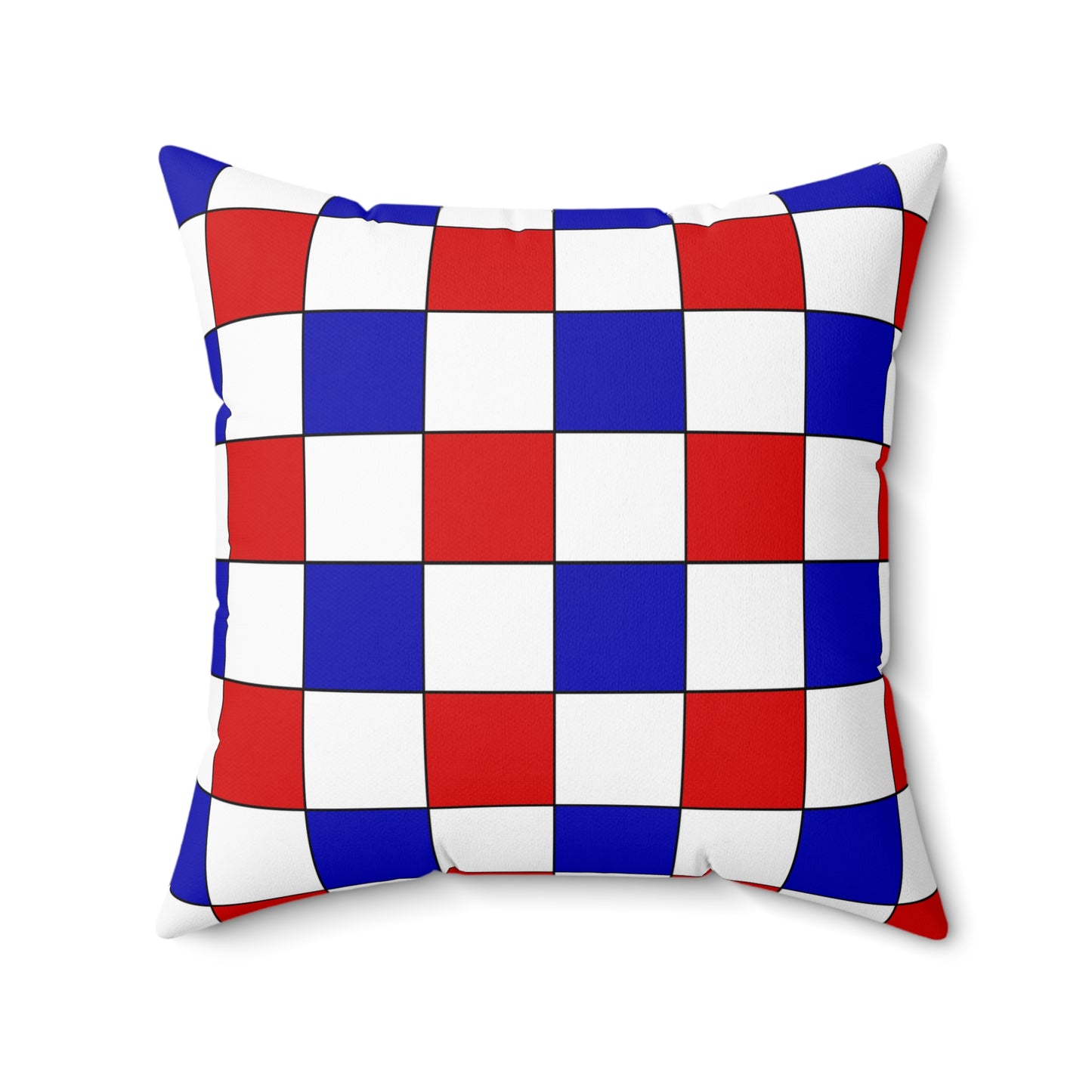 Costa Rica Retro Check Cushion Pillow