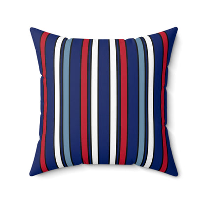 Falkland Islands Retro Stripes Cushion Pillow