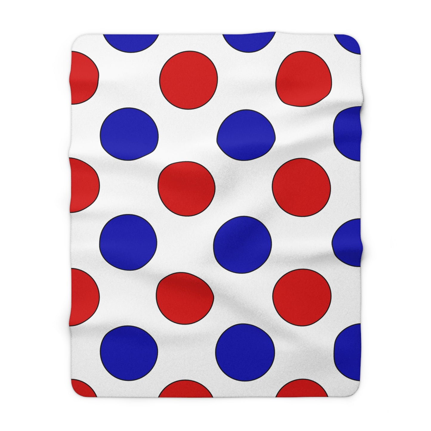 Costa Rica Retro Polka Dots Blanket Throw