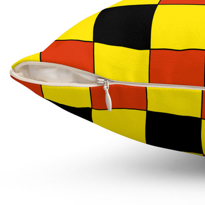 Uganda Retro Check Cushion Pillow