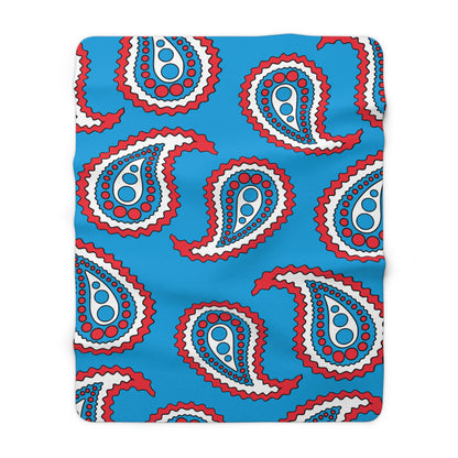Luxembourg Retro Paisley Blanket Throw