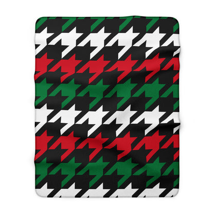 Syria Retro Houndstooth Blanket Throw