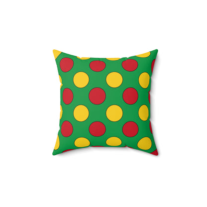 Guinea Bissau Retro Polka Dots Cushion Pillow