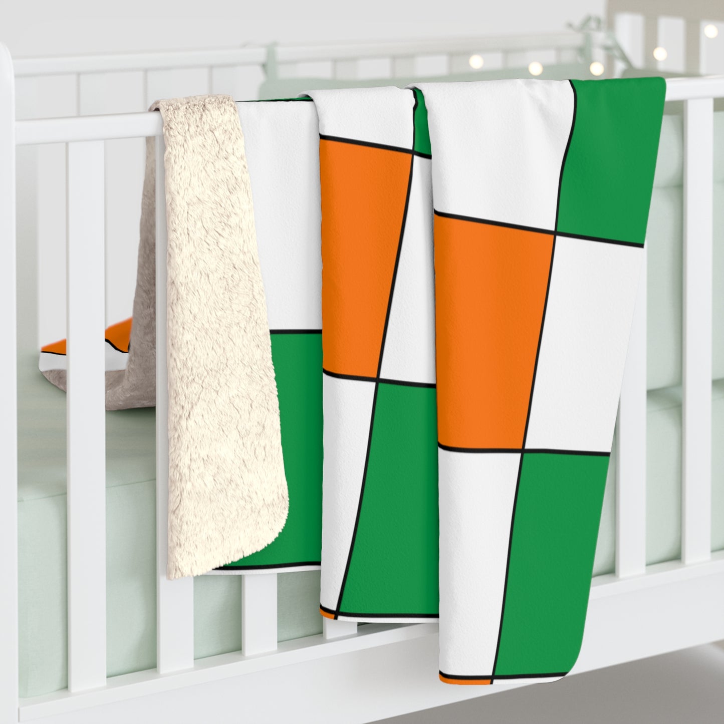 Ireland Retro Check Blanket Throw