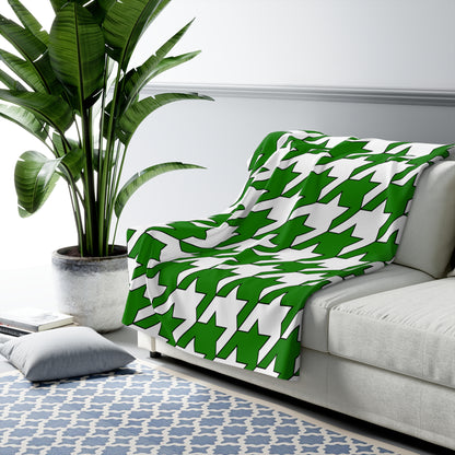 Norfolk Island Retro Houndstooth Blanket Throw
