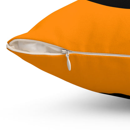 Dark Orange, Black Retro Target Cushion Pillow