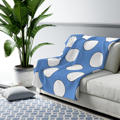 Micronesia Retro Polka Dots Blanket Throw