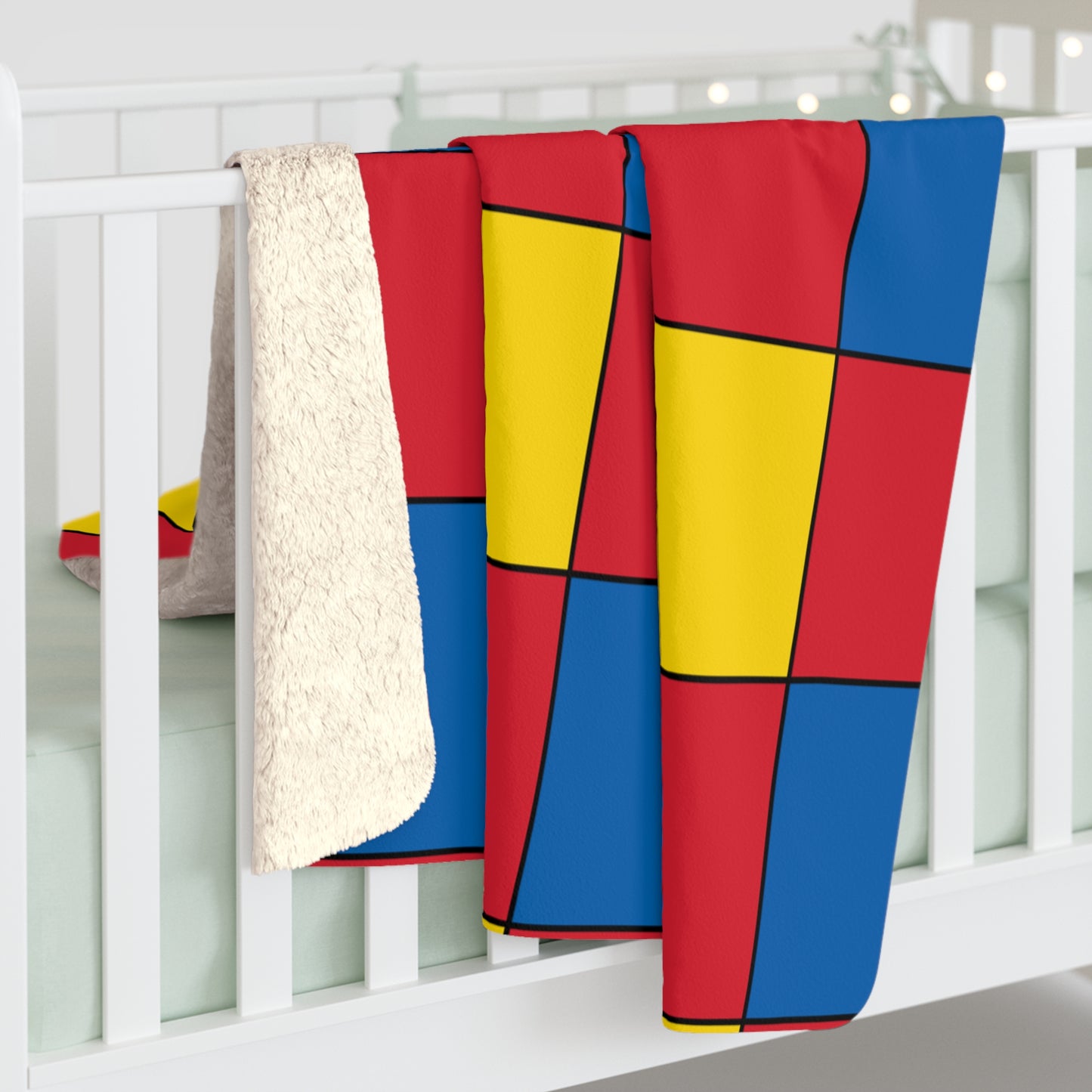 Mongolia Retro Check Blanket Throw