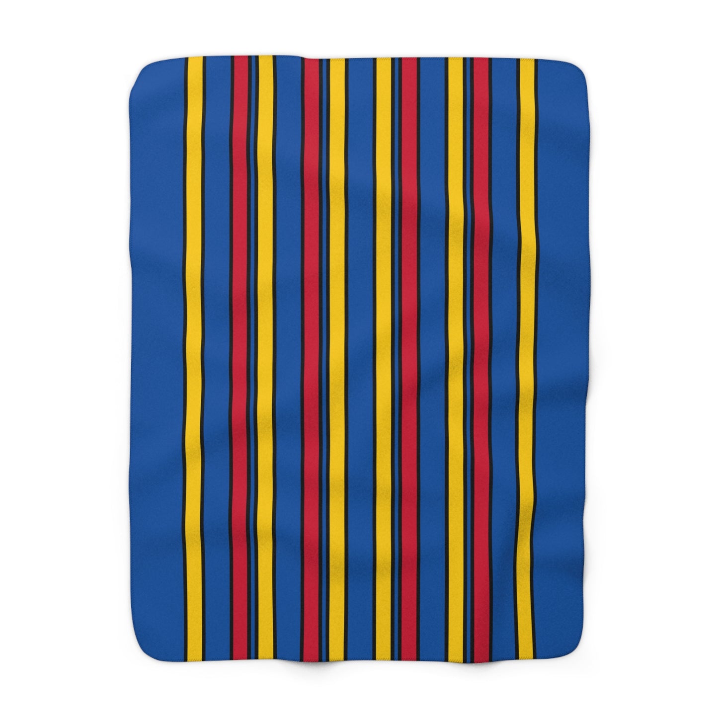 Aland Islands Retro Stripes Blanket Throw